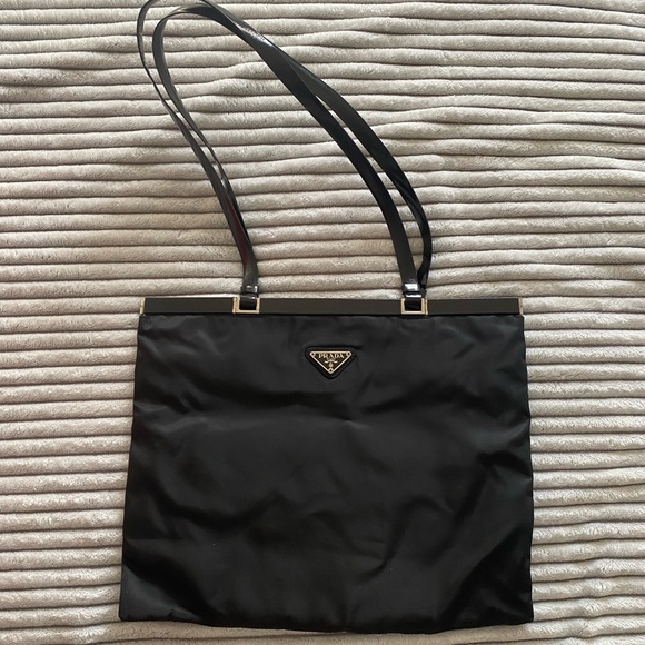 AUTHENTIC Prada Black Nylon Tote - Picture 1 of 10